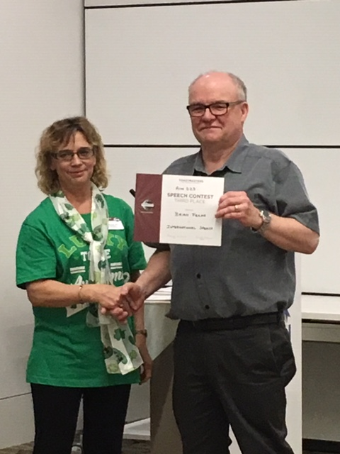awards, competition, toastmasters, fish creek bravehearts, contest, speech