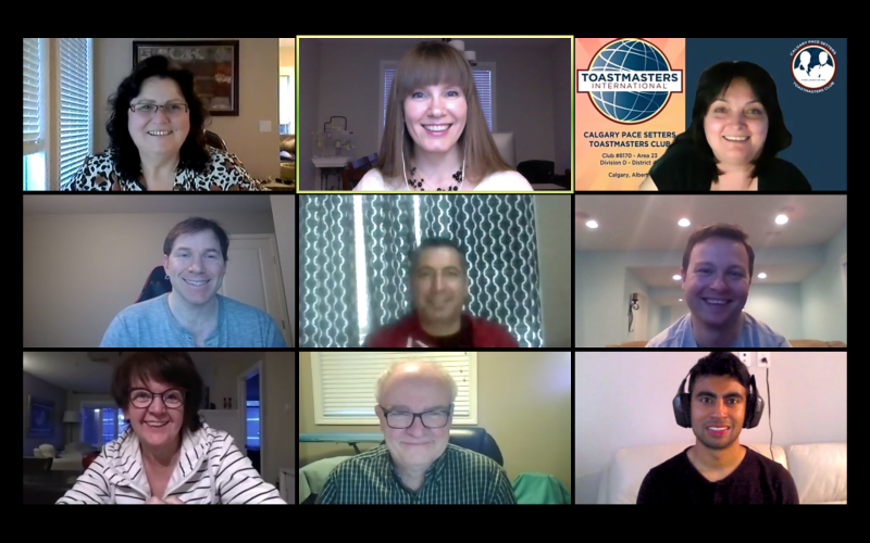 Zoom, meetings, toastmasters, leadership, communication, public speaking
